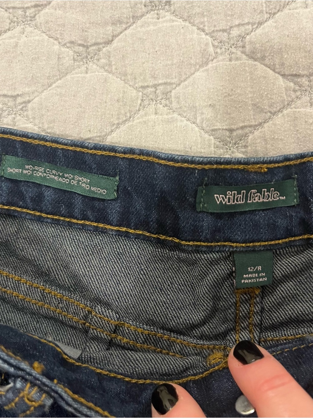 wild fable Dark Indigo Denim Shorts - Picture 4 of 4